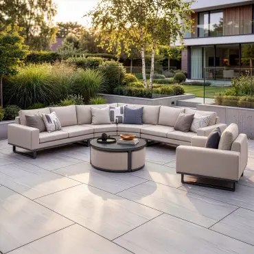 Fabric Ethos Grande Corner Sofa Set & Armchair
