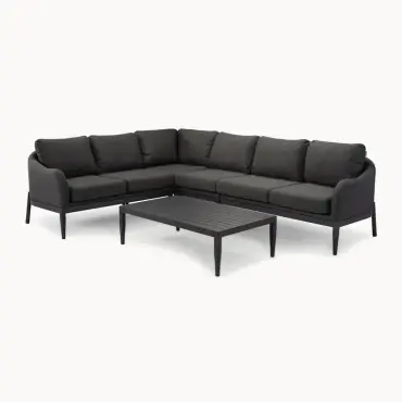 Duke Large Fabric Corner Sofa Set