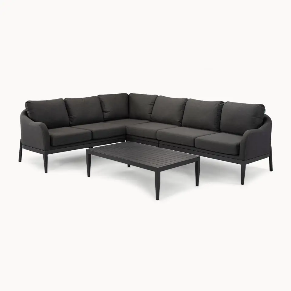 Duke Large Fabric Corner Sofa Set