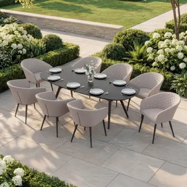 Ambition 8 Seat Oval Dining Set