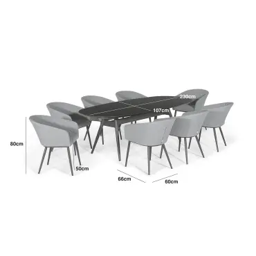Ambition 8 Seat Oval Dining Set