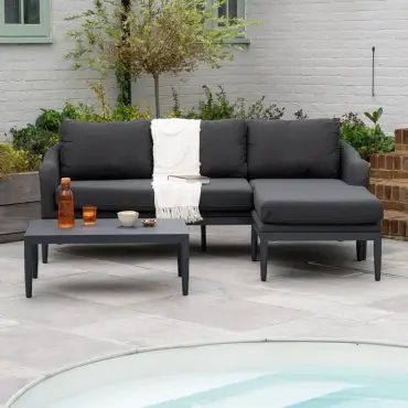 Duke 3 Seater Chaise Sofa Lounging Set