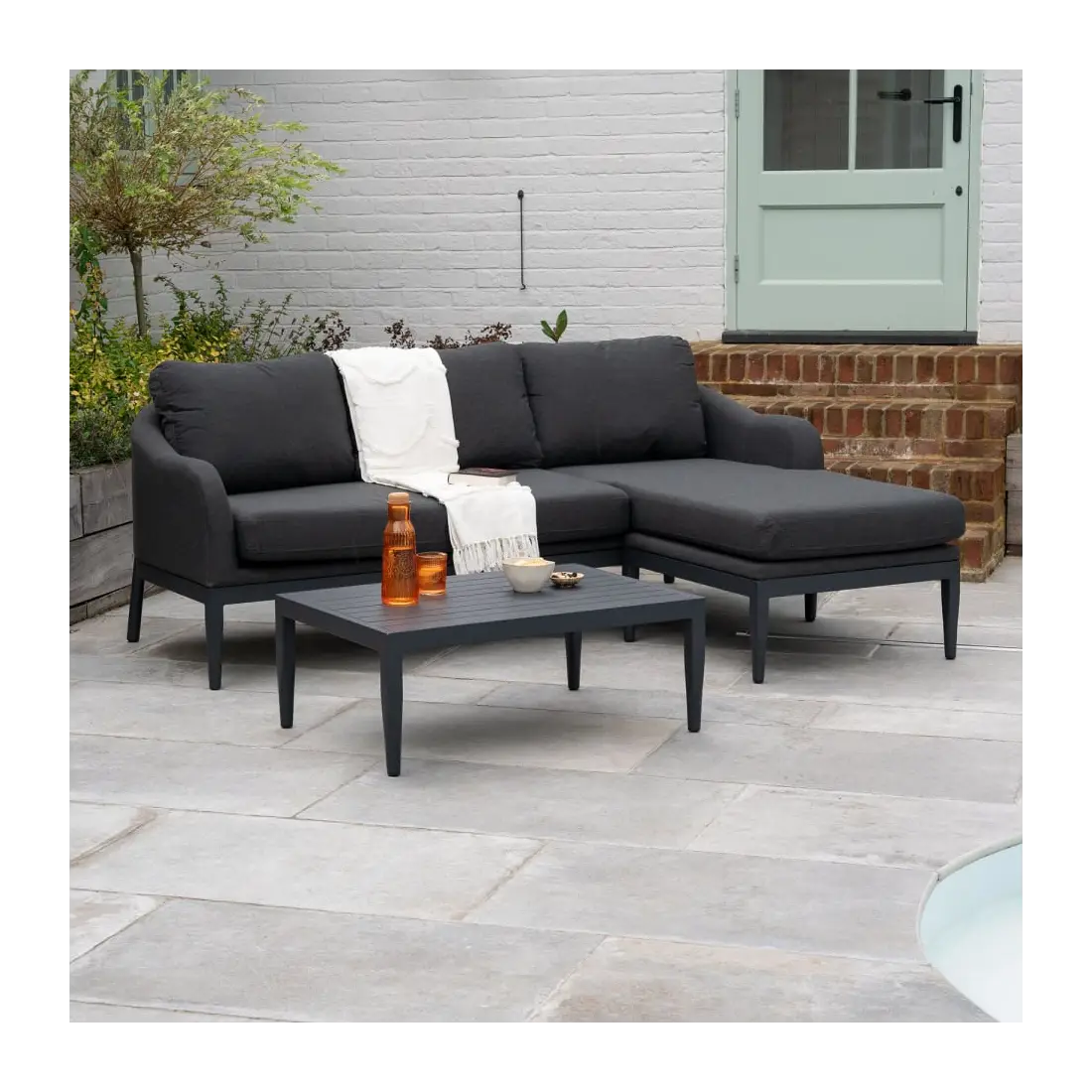 Duke 3 Seater Chaise Sofa Lounging Set