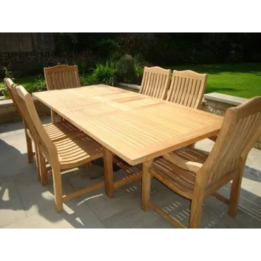 Malvern Medium Teak Dining Set - Certified