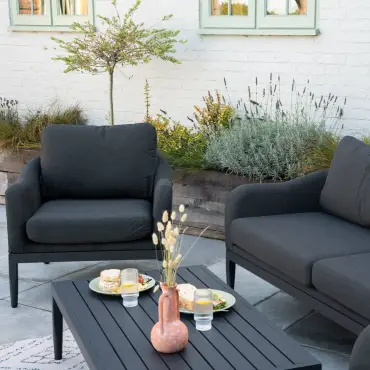 Duke Aluminium 2 Seater Sofa Lounging Set