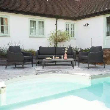 Duke Aluminium 2 Seater Sofa Lounging Set