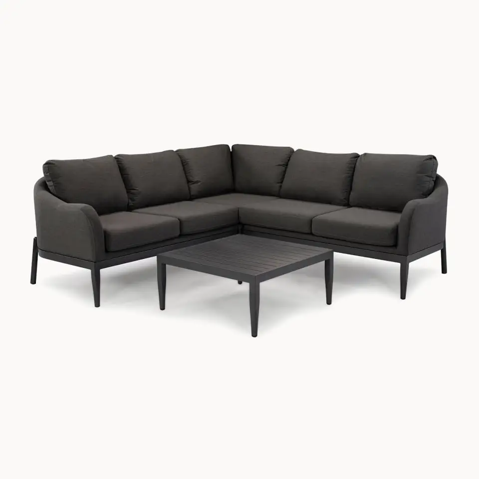 Duke All Weather Fabric Corner Sofa Lounging Set