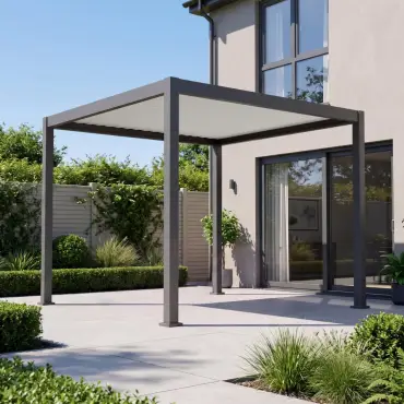 Umbra Aluminium Metal Fixed Roof Carport - 3m x 3m Free Standing