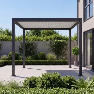 Umbra Aluminium Metal Fixed Roof Carport - 3m x 3m Free Standing
