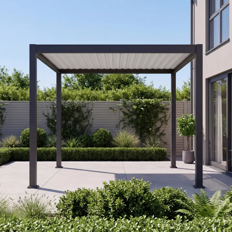 Umbra Aluminium Metal Fixed Roof Carport - 4m x 3m Free Standing