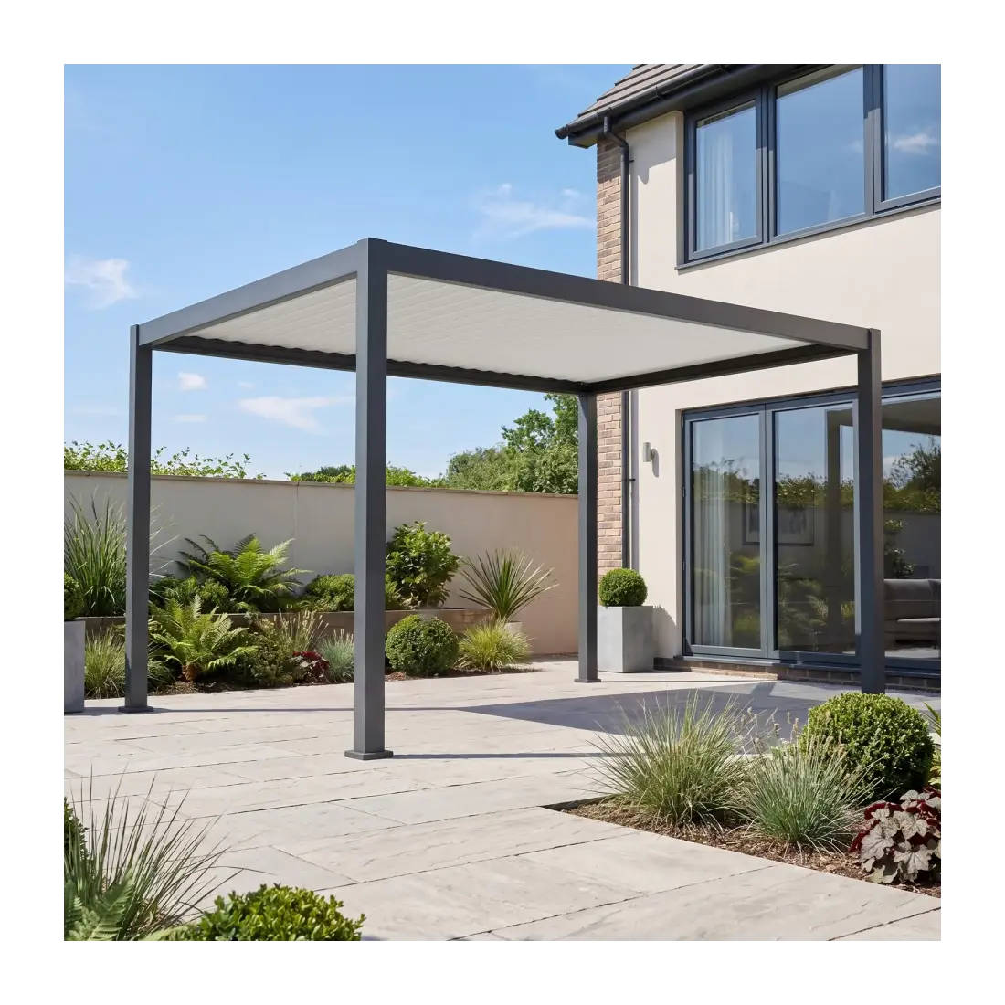 Umbra Aluminium Metal Fixed Roof Carport - 4m x 3m Free Standing Umbra Aluminium Metal Fixed Roof Carport - 4m x 3m Free Standing