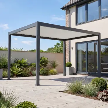 Umbra Aluminium Metal Fixed Roof Carport - 4m x 3m Free Standing