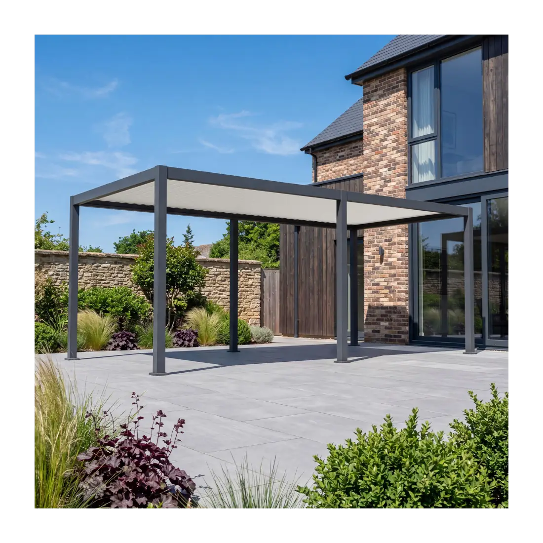 Umbra Aluminium Metal Fixed Roof Carport - 6m x 3m Free Standing Umbra Aluminium Metal Fixed Roof Carport - 6m x 3m Free Standing