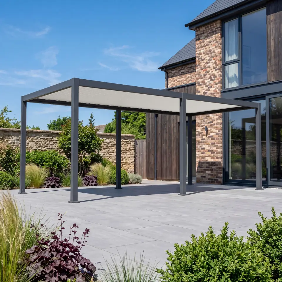 Umbra Aluminium Metal Fixed Roof Carport - 6m x 3m Free Standing