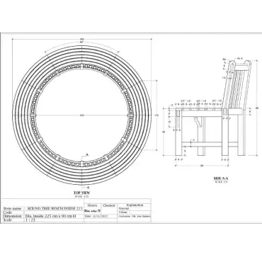 Large Circular Tree Bench
