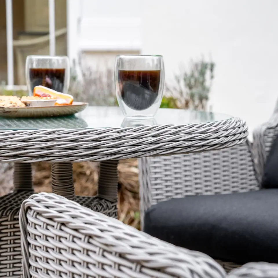 Talia 2 Seat Rattan Bistro Set - Round Table