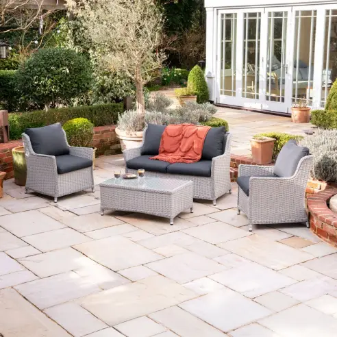 Talia Rattan 2 Seater Sofa Lounging Set Talia Rattan 2 Seater Sofa Lounging Set