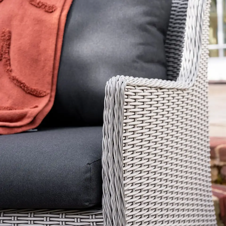Talia Rattan 2 Seater Sofa Lounging Set