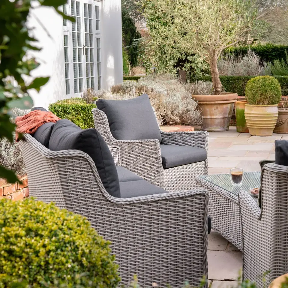 Talia Rattan 3 Seater Sofa Lounging Set