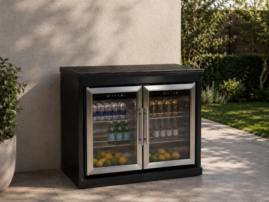 Premium Outdoor Kitchen Double Fridge Unit - Oasis Range