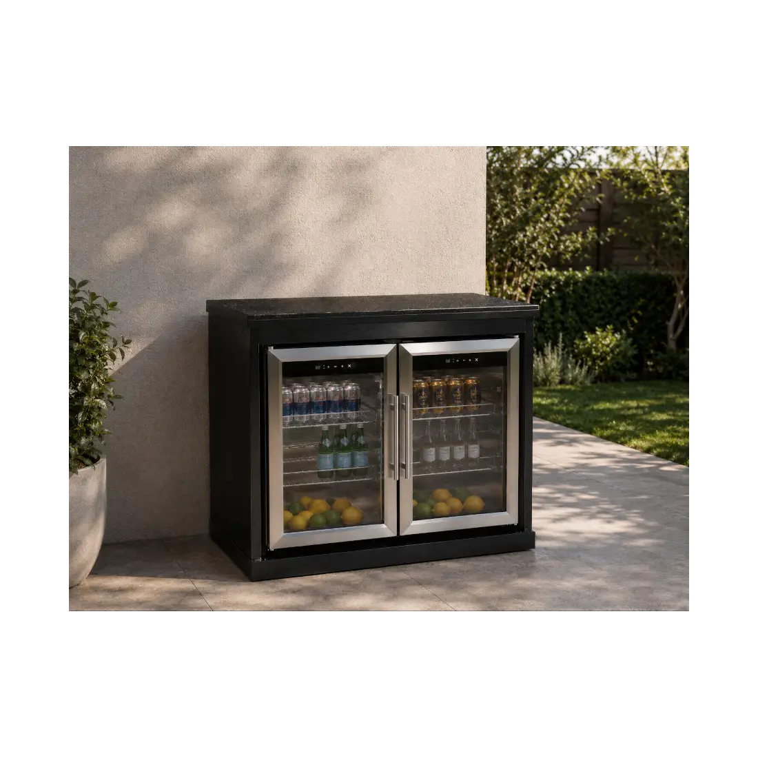 Premium Outdoor Kitchen Double Fridge Unit - Oasis Range Premium Outdoor Kitchen Double Fridge Unit - Oasis Range