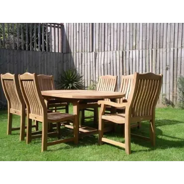 Malvern Medium Teak Dining Set | FSC® Certified  - 3