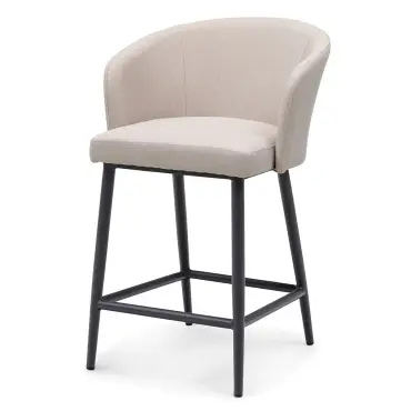 Zen Outdoor Fabric x2 Low Bar Stools