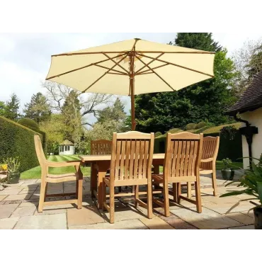 Malvern Medium Teak Dining Set - Certified