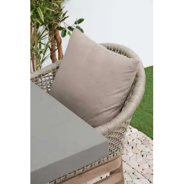 Nova - Summer 6 Seat Rectangular Dining Set - Beige