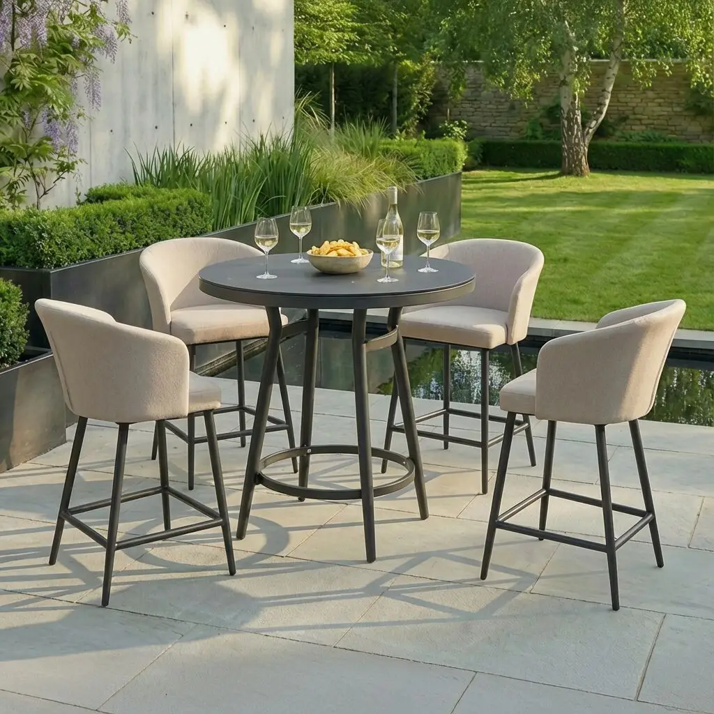 Fabric Zen 4 Seat Low Round Bar Set