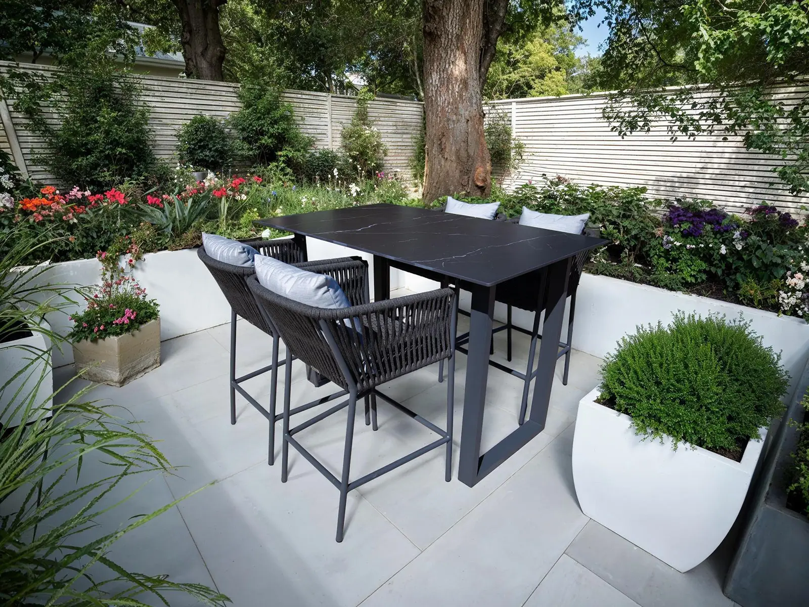 Aruba 4 Chair Bar Dining Set