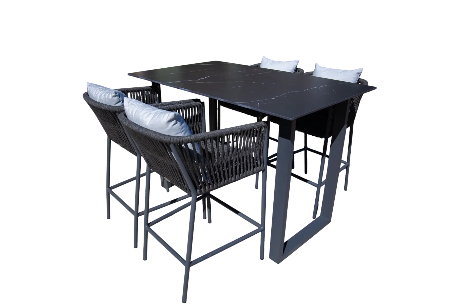 Aruba 4 Chair Bar Dining Set