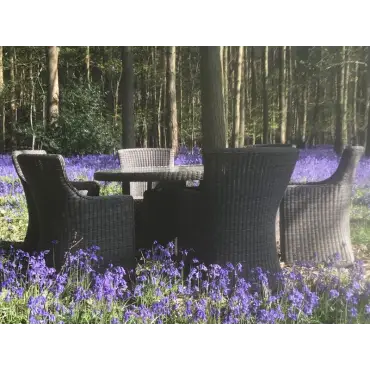 Seville 6 Chair Round Dining Set