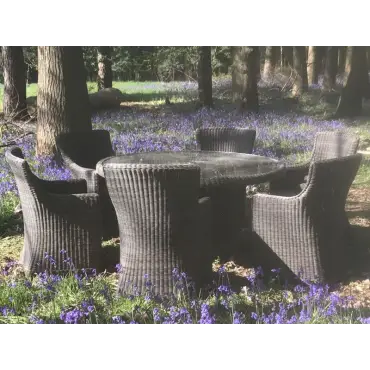 Seville 6 Chair Round Dining Set