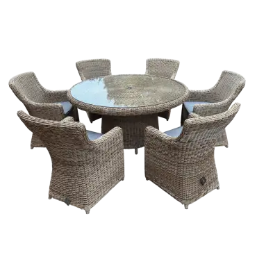 Seville 6 Chair Round Dining Set