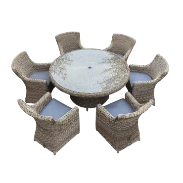 Seville 6 Chair Round Dining Set