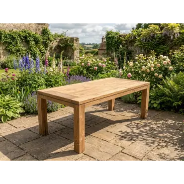 York Reclaimed Teak Dining Table 2.4M
