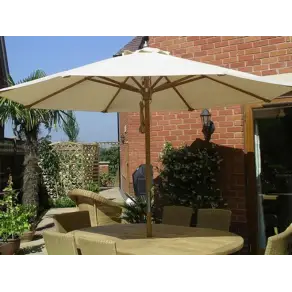 Diamond Teak Parasol 3.5m Diameter