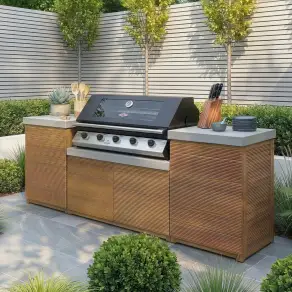 Bali Outdoor Kitchen Storage Units with Beefeater 1200E Series BBQ