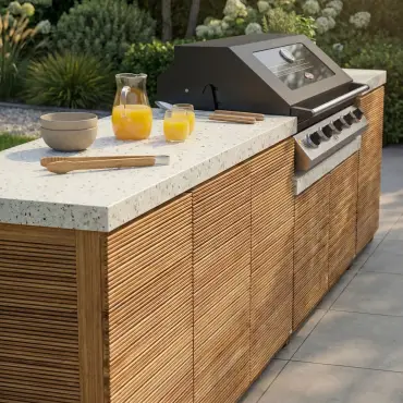 Antigua Large Kitchen Storage Units with Beefeater 1200E Series BBQ