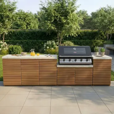 Antigua Large Kitchen Storage Units with Beefeater 1200E Series BBQ