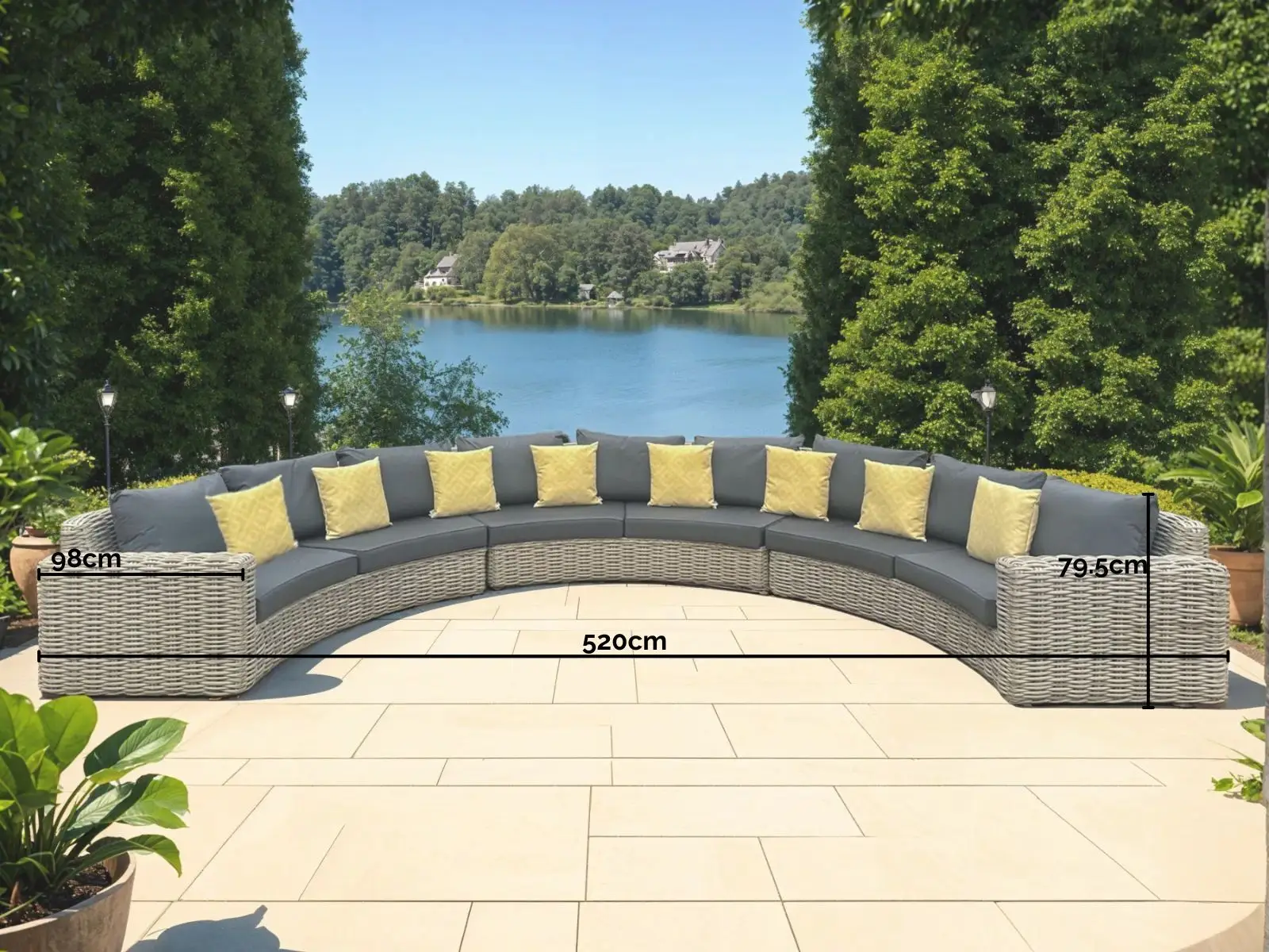 Fiji Curved Sofa Suite