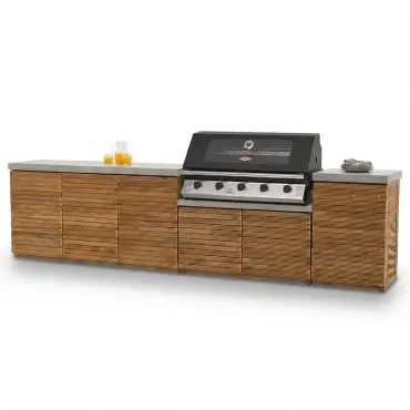 Bali Outdoor Kitchen Storage Units with Beefeater 1700 Series BBQ - Large Configuration
