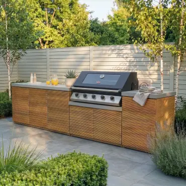 Bali Outdoor Kitchen Storage Units with Beefeater 1700 Series BBQ - Large Configuration