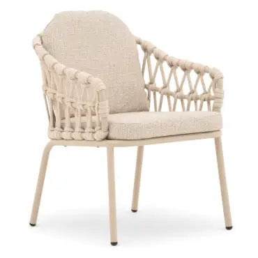 Antigua 8 Seat Rectangular Dining Set - Sicily Open Rope Weave Dining Chairs