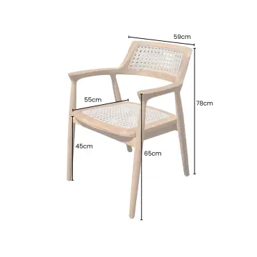 Pair of Pedro Reclaimed Teak Dining Chairs