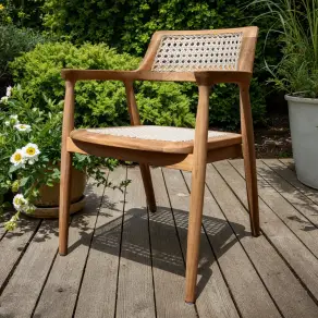 Pair of Pedro Reclaimed Teak Dining Chairs