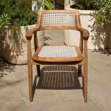 Pair of Pedro Reclaimed Teak Dining Chairs