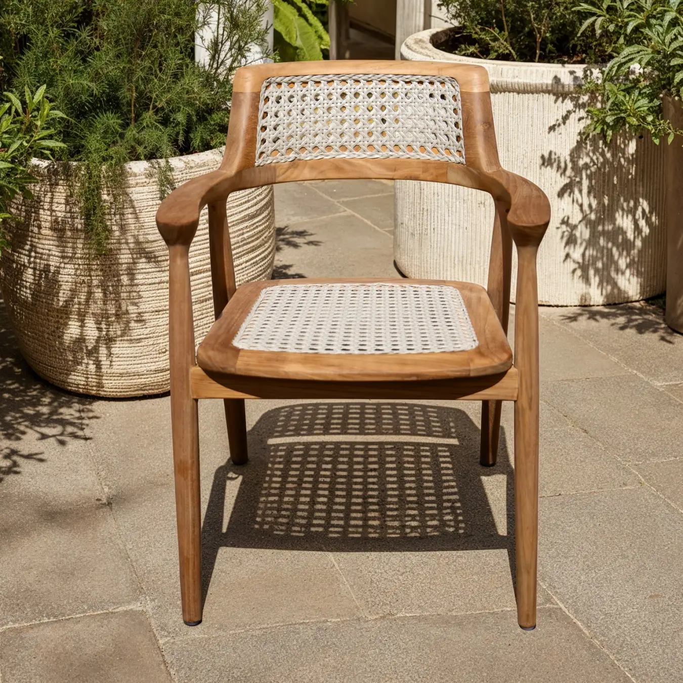 Pair of Pedro Reclaimed Teak Dining Chairs