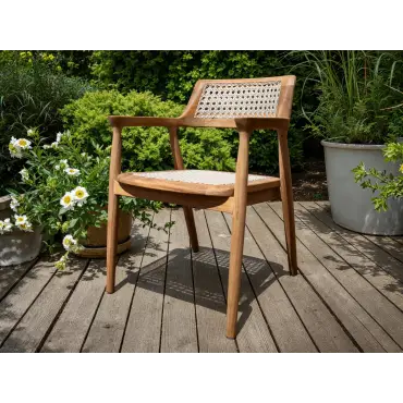 Pair of Pedro Reclaimed Teak Dining Chairs